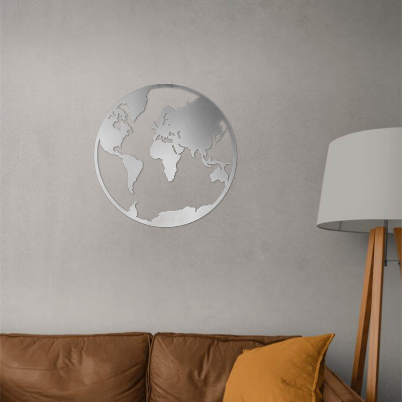 Globe Metal Wall Art