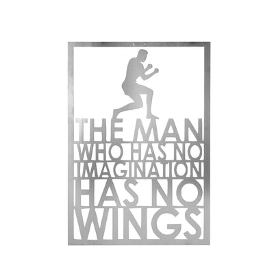 Ali Quote Steel Metal Sign#style_stainless-steel