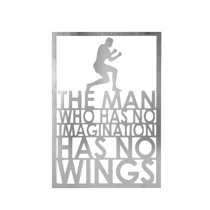Ali Quote Steel Metal Sign