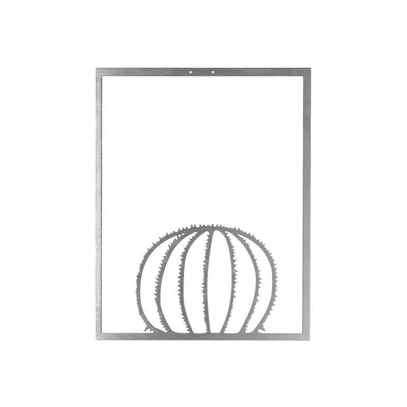 Barrel Cactus Metal Wall Decor