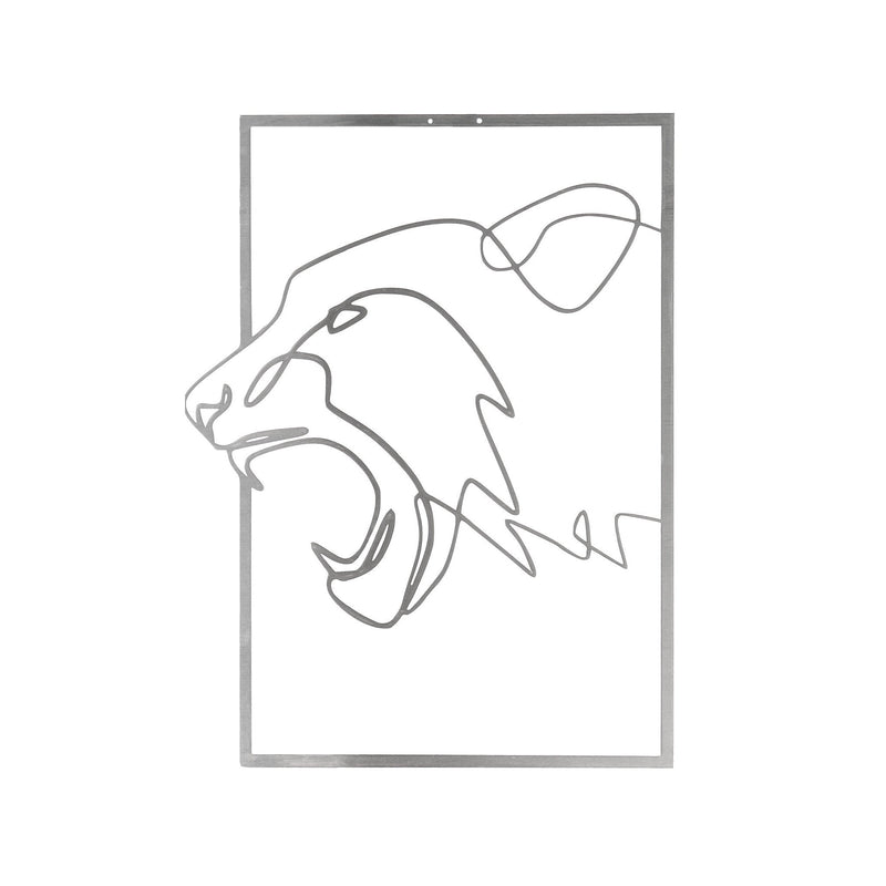 Big Cat Female Metal Sign