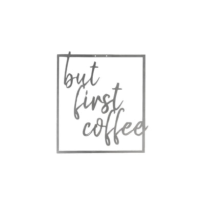 Coffee Metal Wall Art#style_stainless-steel
