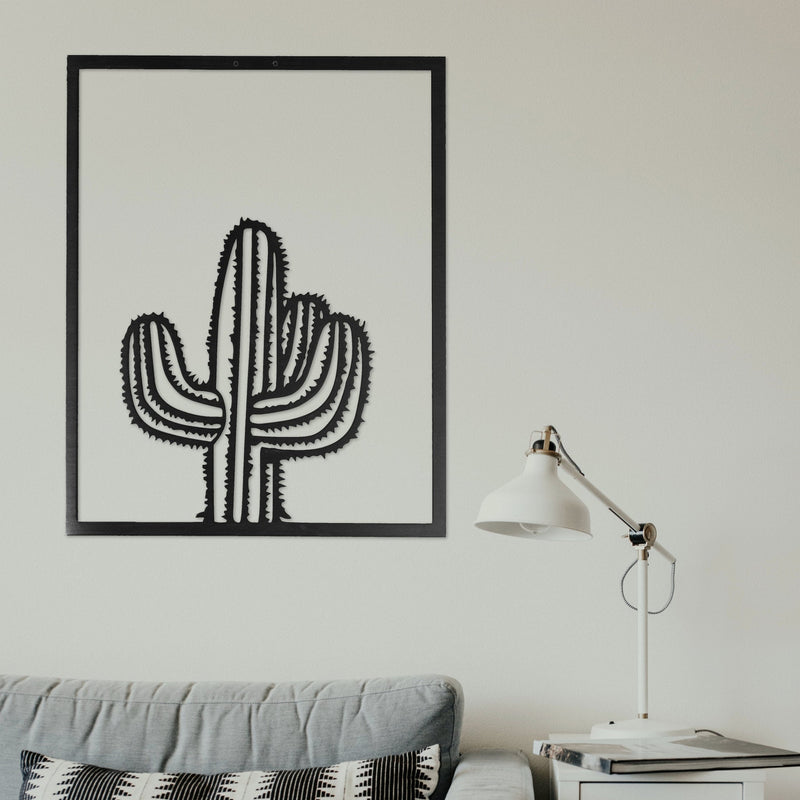 Saguaro Cactus Metal Wall Art