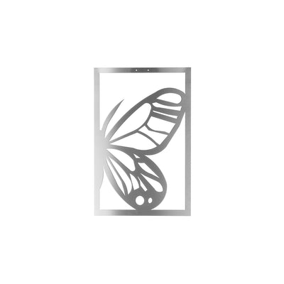 Stainless Steel Butterfly Metal Wall Art#style_stainless-steel